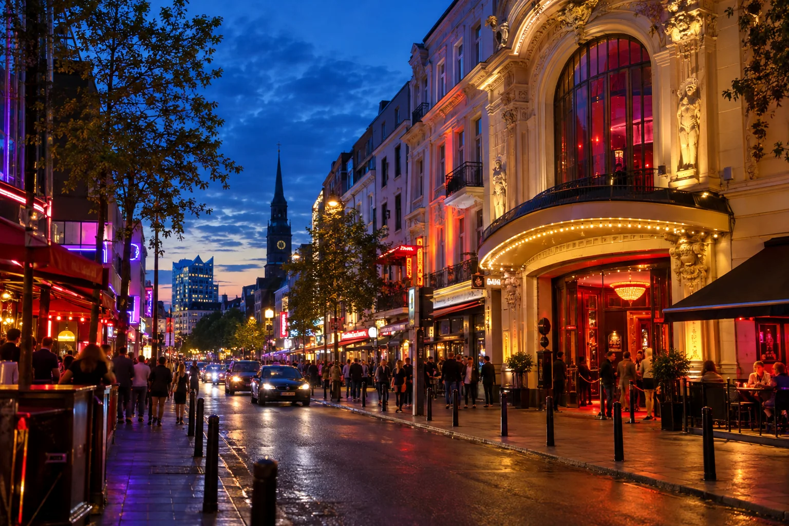 Reeperbahn in Hamburg